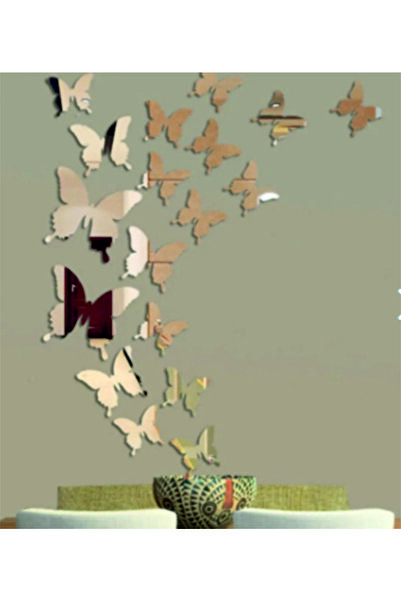 oncawall Pleksi Kelebekler Duvar Süsü 30 Adet