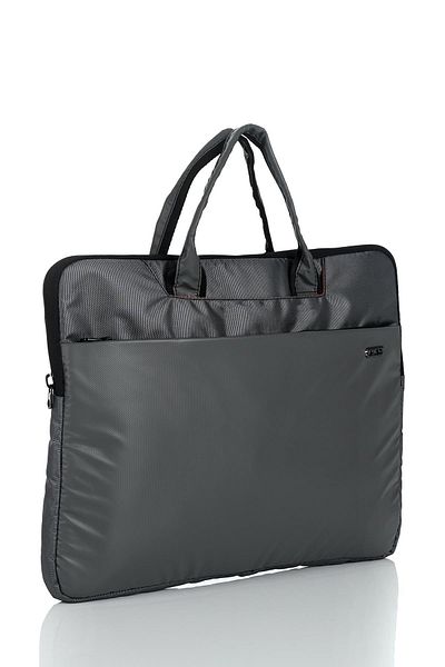 ÇÇS 71407 Λεπτή Τσάντα Laptop Γκρι