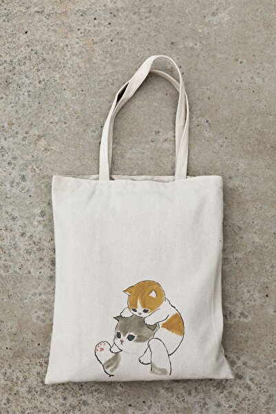 Siyer Yayınları Έντυπη υφασμάτινη τσάντα Spoiled Cats