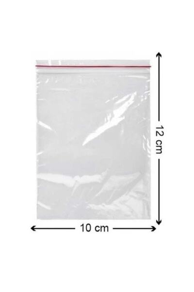 Genel Markalar Tropic 5 Paket Kilitli Torba Şeffaf Poşet 10x12 Adet Kına Çerez Kuruyemiş Naylonu (1000li)