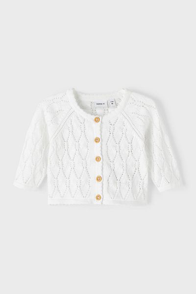 name ıt Strickjacke - Weiß - Regular Fit