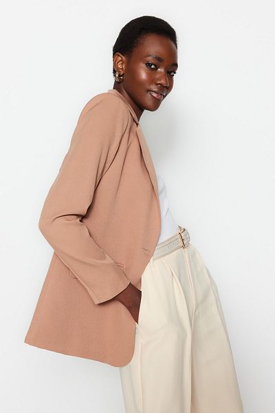Trendyol Collection Mink szőtt blézer dzseki TWOAW22CE0165
