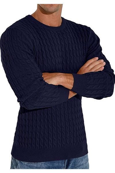 youknitwear you Pulover de tricotaj pentru bărbați Metropol