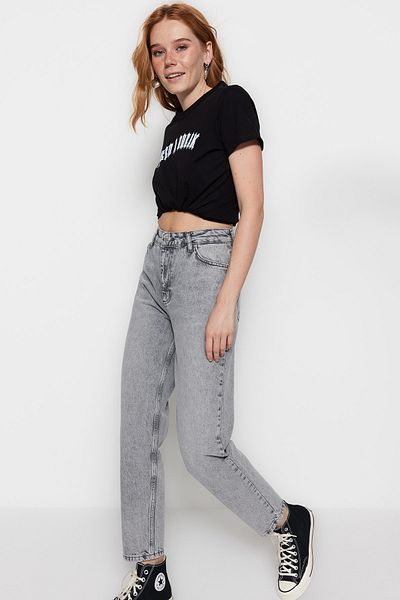 Trendyol Collection Jeans - Grau - Mom