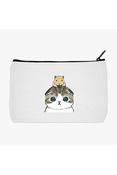 Siyer Yayınları حامل قلم مطبوع عليه قطة وفأر