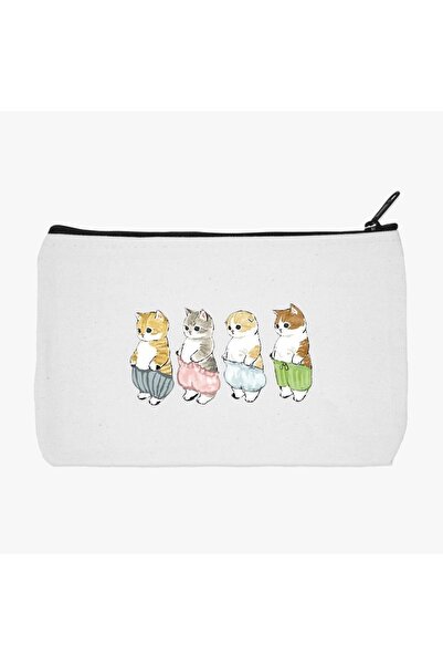 Siyer Yayınları حامل قلم مطبوع عليه قطط فضفاضة