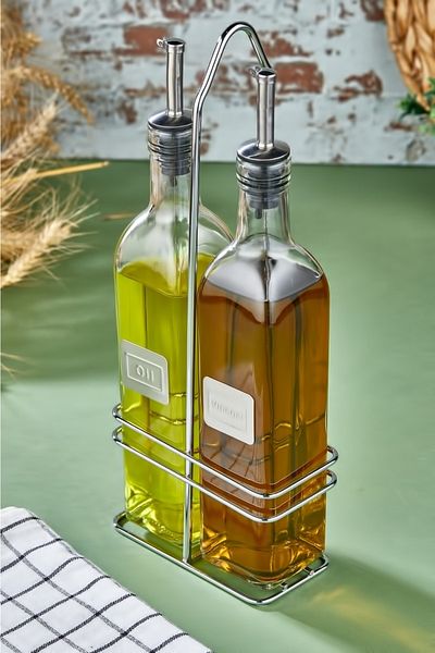 Wonder Set of 2 Glass Sauce Bottles 500 Ml