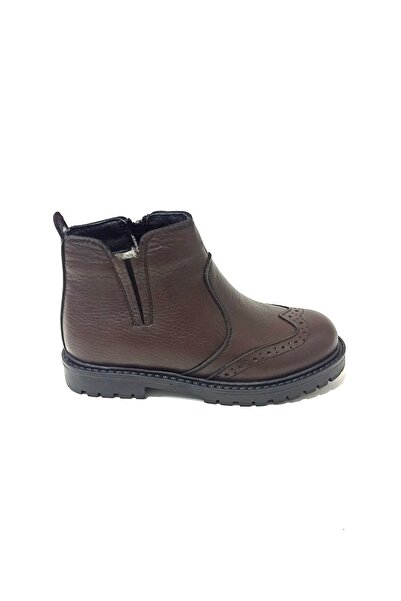 WINTER SHOES Winter Ayakkabı Hakiki Deri Kürklü Çocuk Klasik Bot