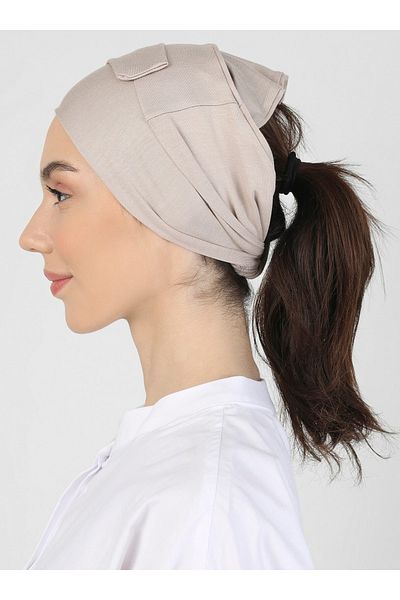 Ecardin Light Mink St 046 - Large Tied Band Bonnet