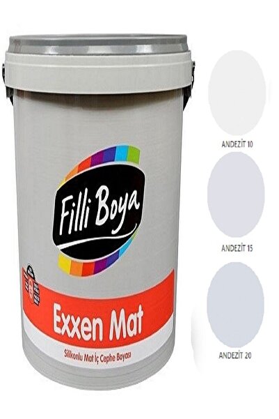 Filli Boya Exxen Mat Silikonlu Mat Iç Cephe Boyası 15lt Andezit 15