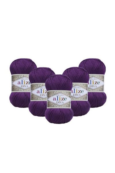 Alize Diva Plum 5 Pieces Color: 297