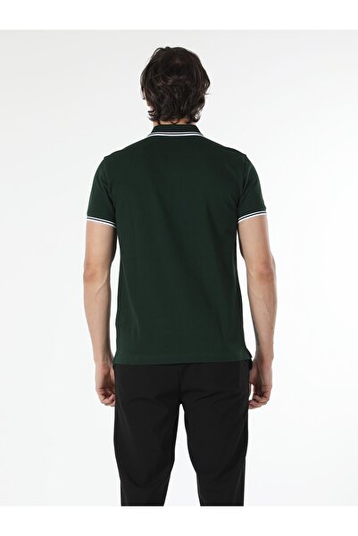 Colin's Регулярний комір поло чоловічий зелений поло з коротким рукавом Tisort