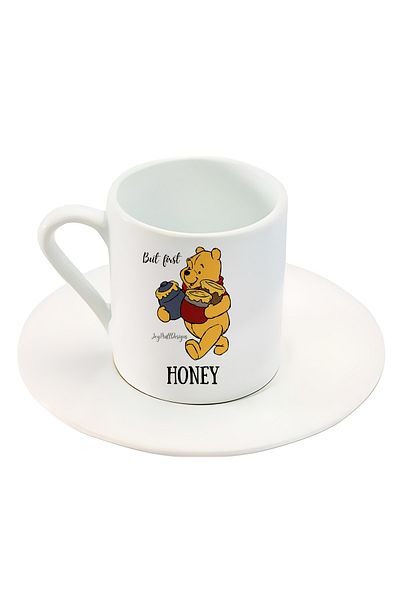 GünayStore Honey Pooh! Printed Turkish Coffee Cup