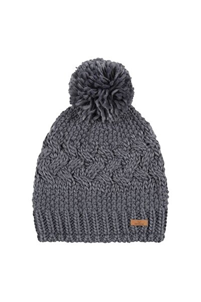 Nordbron Ella Gri Karışık Örgülü Kadın Bere