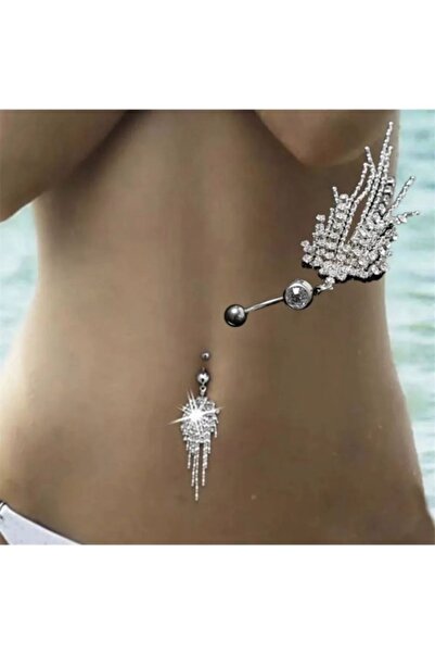 TakıConcept Çelik Sallantılı Göbek Piericng