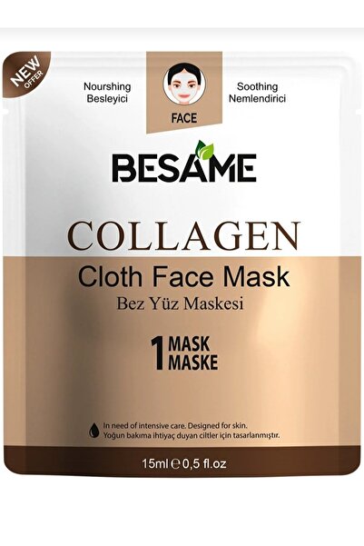 Besame Kozmetik Besame Collagen Yaşlanma Karşıtı Cloth Kağıt Yüz Maskesi 15 m...