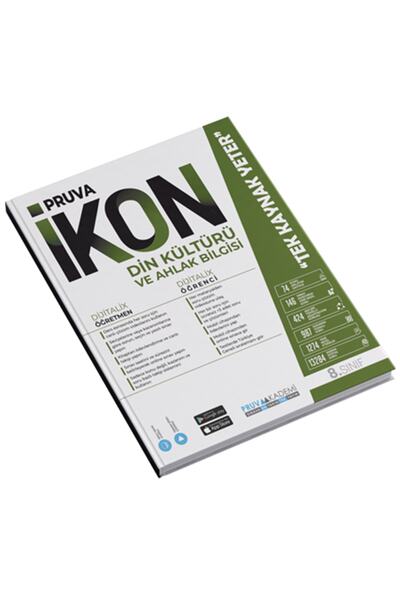 Pruva Yayınları Pruva 8.sınıf Ikon Din Kültürü Konu Anlatımlı Soru Bankası