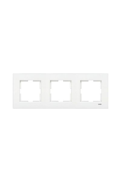 VİRALİGHTİNG Viko Karre White Triple Frame