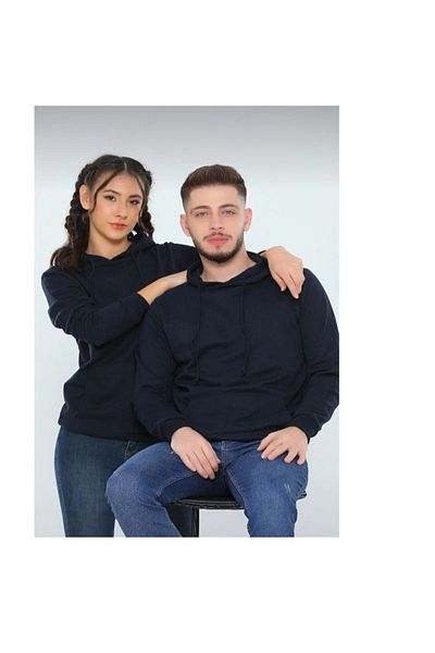 FATELLA Valentine's Day Couple Combinations 14 February Closed Front Hooded Sweatshirt 2 Pieces