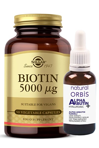Solgar Bıotın 5000 Mg 50 Capsul (alpha Arbutin 30 Ml Hediyeli)7evre
