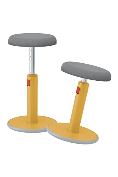 Leitz Ergo Active Ayaklı Tabure 2'si 1 Arada Sarı ( 1 Adet Tabure)