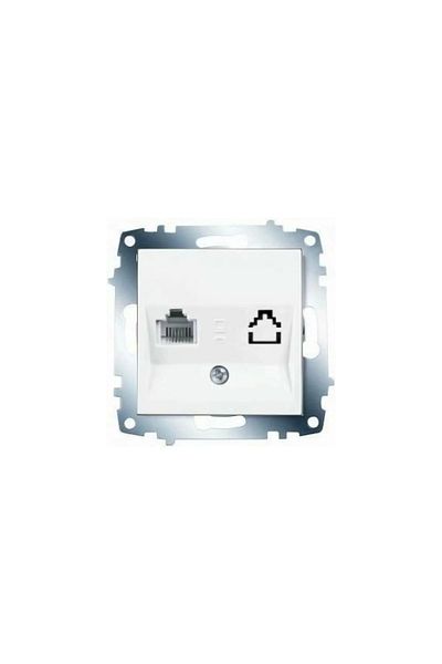 VİRALİGHTİNG Viko Karre White Numeris Telephone Socket Rj11 Frameless