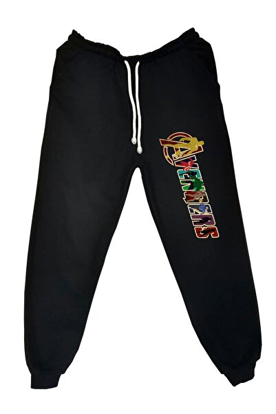 Raf Coll Fată Băiat Marvel Imprimat Digital Pantaloni de trening unic tricota...