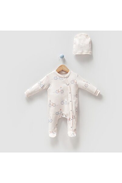 miniyou قبعة منقوشة بالدراجة الطبيعية، أحذية طويلة، بذلة أطفال بإغلاق سريع My...