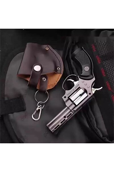 Techmarketi Altıpatlar Tabanca Görünümlü Metal Çakmak