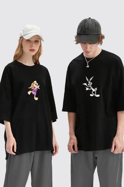macklin Unisex Femei Bărbați Bugs Bunny și Lola Printed Lover Cuplu Combinați...