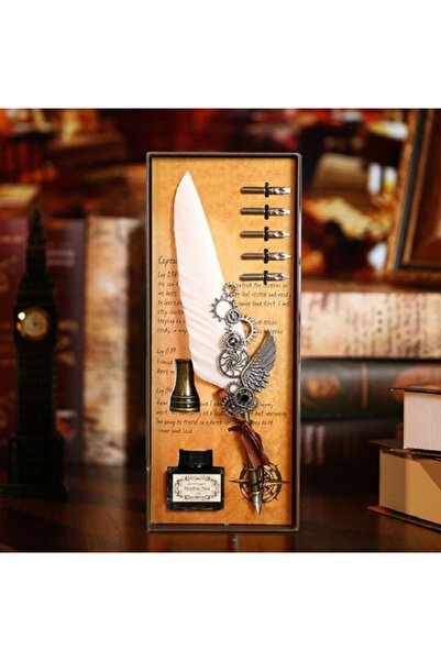 hediyeconcepti Iskandinav Avrupa Retro Tüy Kalem Ingiliz Tarzı Su Kalem Hediy...