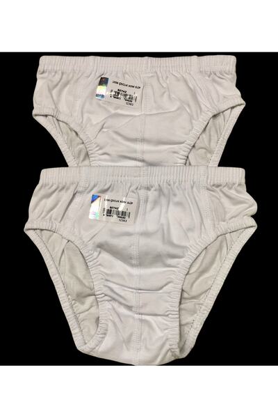 BERRAK İÇ GİYİM Children's 100% Cotton White Kom Panties (Pack of 4)