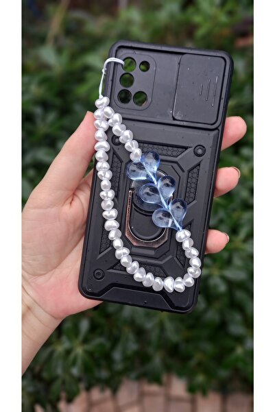 Atolye Ferda Inci Ve Mavi Kalp Telefon Charmı Telefon Süsü