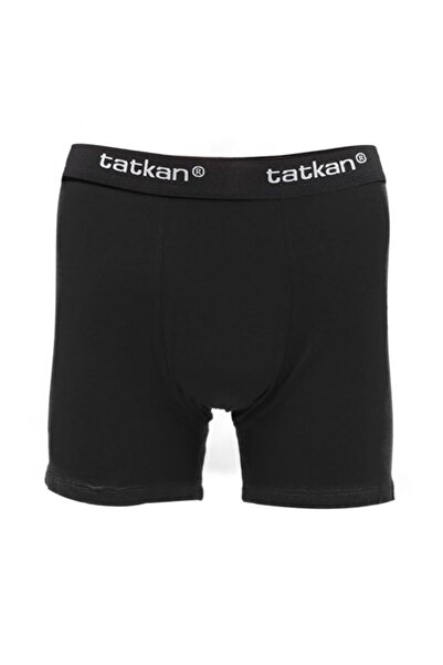 tatkan Boxer modal din bumbac pieptănat pentru bărbați, negru