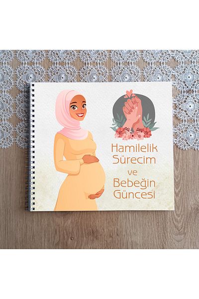 Pixel Pregnancy Process and Mother Baby Diary & Baby Memory Book & Baby Diary & Baby Gift