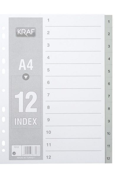 KRAF Separator 1012 Number 1-12 - (20 Pieces)