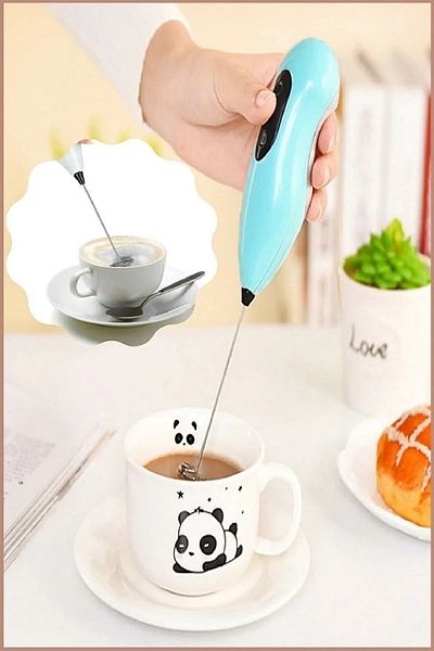 GOCENG Coffee Frother Mixer Milk Stirrer Steel Tip Egg Sauce Cream Whisk Tool