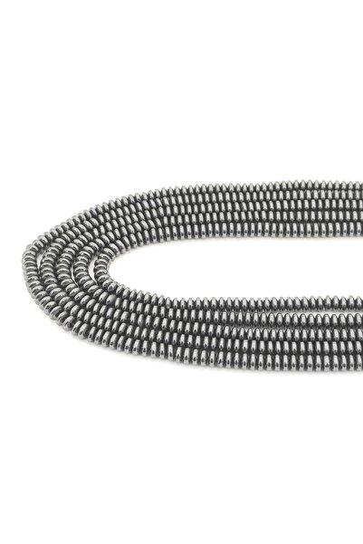 Selvi Konsept Hematit Doğal Taş Rondela 4 Mm 1 Dizi