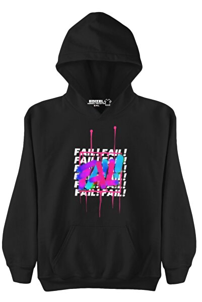 Edizel Непромокаючий преміум чорний худі з капюшоном унісекс