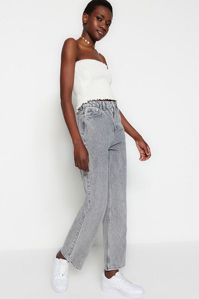 Trendyol Collection Jeans - Grau - Wide Leg
