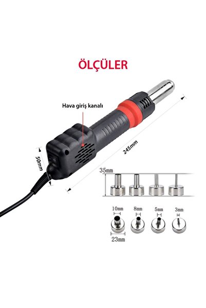 exeo 8208 Isı Ayarlı Sıcak Hava Üfleme Istasyonu Kalem Tip Bga