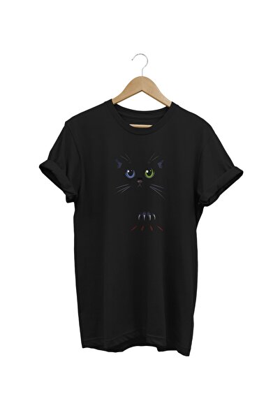 WİDİ mačka Štampano crna T-shirt