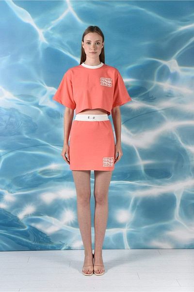 ŞEBNEM GÜNAY La Dolce Vita Coral Patterned T-shirt