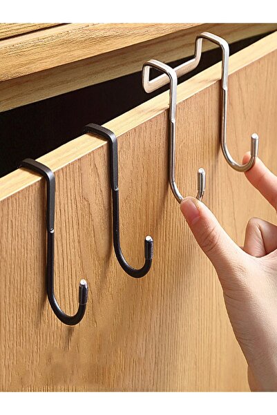 vipgross Κρεμάστρα Ντουλάπας με 2 Γάντζους Μαύρο Vg-061