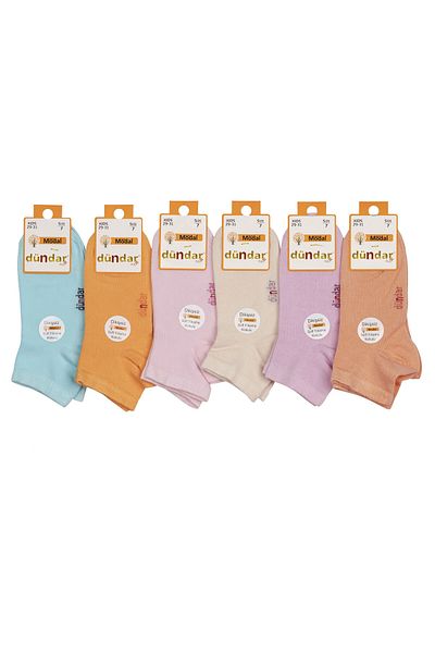 Hepsine Rakip Безшевни къси чорапи Dundar Girls Modal, 6 броя