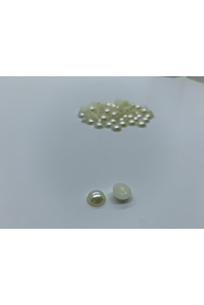 Cem Davetiye Decoration Stone Round Pearl White 8mm 2000 Pieces Plastic Stones