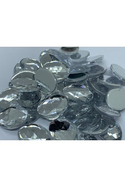 Cem Davetiye Decoration Stone Crystal Ellipse Shaped 13x18mm 500 Pieces Acrylic Stones