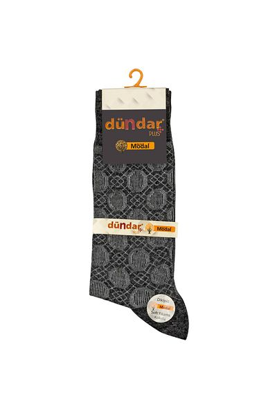 Dündar Ανδρικές κάλτσες 6 τεμαχίων Plus Modal Combed Cotton Jacquard Assortment