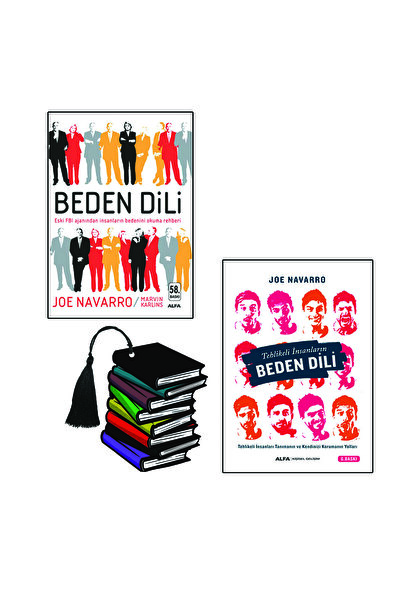 Alfa Yayınları Beden Dili - Tehlikeli Insanların Beden Dili - 2 Kitap -yırtıl...