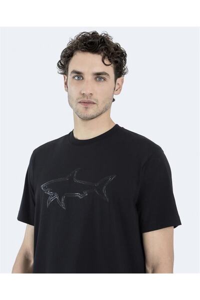 PAUL&SHARK Ανδρικό πλεκτό μπλουζάκι C.w. Βαμβάκι